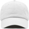 image:imageCotton Baseball Cap Dad Hat  Washed Low Profile Adjustable Hat for Men Women Casual Outdoor Running Golf1 Ponytail  White