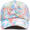 image:imageCotton Baseball Cap Dad Hat  Washed Low Profile Adjustable Hat for Men Women Casual Outdoor Running Golf2 Tie Dye  3