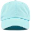 image:imageCotton Baseball Cap Dad Hat  Washed Low Profile Adjustable Hat for Men Women Casual Outdoor Running GolfAqua