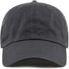 image:imageCotton Baseball Cap Dad Hat  Washed Low Profile Adjustable Hat for Men Women Casual Outdoor Running GolfCharcoal