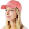image:imageCotton Baseball Cap Dad Hat  Washed Low Profile Adjustable Hat for Men Women Casual Outdoor Running GolfCoral