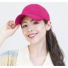 image:imageCotton Baseball Cap Dad Hat  Washed Low Profile Adjustable Hat for Men Women Casual Outdoor Running GolfFuchsia