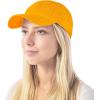 image:imageCotton Baseball Cap Dad Hat  Washed Low Profile Adjustable Hat for Men Women Casual Outdoor Running GolfGold