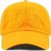 image:imageCotton Baseball Cap Dad Hat  Washed Low Profile Adjustable Hat for Men Women Casual Outdoor Running GolfGold