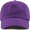 image:imageCotton Baseball Cap Dad Hat  Washed Low Profile Adjustable Hat for Men Women Casual Outdoor Running GolfPurple
