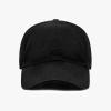 image:imageCotton Baseball Cap Dad Hat  Washed Low Profile Adjustable Hat for Men Women Casual Outdoor Running GolfSolid Black