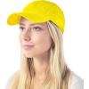 image:imageCotton Baseball Cap Dad Hat  Washed Low Profile Adjustable Hat for Men Women Casual Outdoor Running GolfYellow