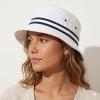 image:imageCotton Bucket Hat Packable Sun Hat  Unisex Summer Travel Beach Fisherman Hat for Men Women Outdoor Fishing Hiking0 Band White