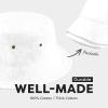 image:imageCotton Bucket Hat Packable Sun Hat  Unisex Summer Travel Beach Fisherman Hat for Men Women Outdoor Fishing Hiking0 Band White