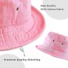 image:imageCotton Bucket Hat Packable Sun Hat  Unisex Summer Travel Beach Fisherman Hat for Men Women Outdoor Fishing Hiking0 Pink