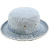 image:imageCotton Bucket Hat Packable Sun Hat  Unisex Summer Travel Beach Fisherman Hat for Men Women Outdoor Fishing Hiking2 Light Denim