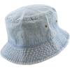 image:imageCotton Bucket Hat Packable Sun Hat  Unisex Summer Travel Beach Fisherman Hat for Men Women Outdoor Fishing Hiking2 Light Denim