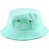 image:imageCotton Bucket Hat Packable Sun Hat  Unisex Summer Travel Beach Fisherman Hat for Men Women Outdoor Fishing HikingAqua