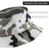 image:imageCotton Bucket Hat Packable Sun Hat  Unisex Summer Travel Beach Fisherman Hat for Men Women Outdoor Fishing HikingCity Camouflage