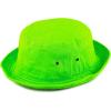image:imageCotton Bucket Hat Packable Sun Hat  Unisex Summer Travel Beach Fisherman Hat for Men Women Outdoor Fishing HikingNeongreen