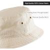 image:imageCotton Bucket Hat Packable Sun Hat  Unisex Summer Travel Beach Fisherman Hat for Men Women Outdoor Fishing HikingPutty