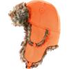 image:imageFaux Fur Safety Reflective Aviator Trapper Hat Snow Ski Trooper Winter Cap1 Plain  Blaze Orange