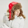 image:imageFaux Fur Safety Reflective Aviator Trapper Hat Snow Ski Trooper Winter Cap1 Plain  Red