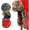 image:imageFaux Fur Safety Reflective Aviator Trapper Hat Snow Ski Trooper Winter Cap1 Plain  Red