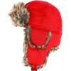 image:imageFaux Fur Safety Reflective Aviator Trapper Hat Snow Ski Trooper Winter Cap1 Plain  Red