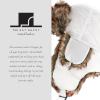 image:imageFaux Fur Safety Reflective Aviator Trapper Hat Snow Ski Trooper Winter Cap1 Plain  White