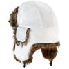 image:imageFaux Fur Safety Reflective Aviator Trapper Hat Snow Ski Trooper Winter Cap1 Plain  White