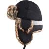 image:imageFaux Fur Safety Reflective Aviator Trapper Hat Snow Ski Trooper Winter Cap1 Reflective  Black