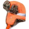 image:imageFaux Fur Safety Reflective Aviator Trapper Hat Snow Ski Trooper Winter Cap1 Reflective  Blaze Orange