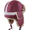 image:imageFaux Fur Safety Reflective Aviator Trapper Hat Snow Ski Trooper Winter Cap1 Reflective  Burgundy