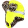 image:imageFaux Fur Safety Reflective Aviator Trapper Hat Snow Ski Trooper Winter Cap1 Reflective  Neon Yellow