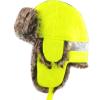 image:imageFaux Fur Safety Reflective Aviator Trapper Hat Snow Ski Trooper Winter Cap1 Reflective  Neon Yellow