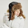 image:imageFaux Fur Safety Reflective Aviator Trapper Hat Snow Ski Trooper Winter Cap1 Reflective  Off Black