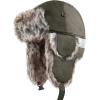 image:imageFaux Fur Safety Reflective Aviator Trapper Hat Snow Ski Trooper Winter Cap1 Reflective  Olive