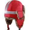 image:imageFaux Fur Safety Reflective Aviator Trapper Hat Snow Ski Trooper Winter Cap1 Reflective  Red