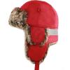 image:imageFaux Fur Safety Reflective Aviator Trapper Hat Snow Ski Trooper Winter Cap1 Reflective  Red
