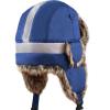 image:imageFaux Fur Safety Reflective Aviator Trapper Hat Snow Ski Trooper Winter Cap1 Reflective  Royal Blue