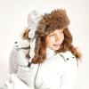 image:imageFaux Fur Safety Reflective Aviator Trapper Hat Snow Ski Trooper Winter Cap1 Reflective  White