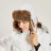 image:imageFaux Fur Safety Reflective Aviator Trapper Hat Snow Ski Trooper Winter Cap1 Reflective  White