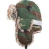 image:imageFaux Fur Safety Reflective Aviator Trapper Hat Snow Ski Trooper Winter Cap1 Reflective  Woodland Camo