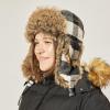 image:imageFaux Fur Safety Reflective Aviator Trapper Hat Snow Ski Trooper Winter Cap3 Plaid  Gray