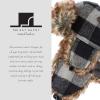 image:imageFaux Fur Safety Reflective Aviator Trapper Hat Snow Ski Trooper Winter Cap3 Plaid  Gray