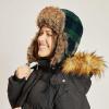 image:imageFaux Fur Safety Reflective Aviator Trapper Hat Snow Ski Trooper Winter Cap3 Plaid  Green