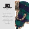 image:imageFaux Fur Safety Reflective Aviator Trapper Hat Snow Ski Trooper Winter Cap3 Plaid  Green