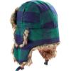 image:imageFaux Fur Safety Reflective Aviator Trapper Hat Snow Ski Trooper Winter Cap3 Plaid  Green