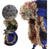 image:imageFaux Fur Safety Reflective Aviator Trapper Hat Snow Ski Trooper Winter Cap3 Plaid  Royal Blue