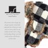 image:imageFaux Fur Safety Reflective Aviator Trapper Hat Snow Ski Trooper Winter Cap3 Plaid  White