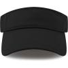 image:imageSun Visor hat Sports 100 Cotton amp Pigment Quick Adjust Strap Closure SunProtect Golf Men Women Visor Cap1 Black
