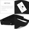 image:imageSun Visor hat Sports 100 Cotton amp Pigment Quick Adjust Strap Closure SunProtect Golf Men Women Visor Cap1 Black