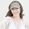 image:imageSun Visor hat Sports 100 Cotton amp Pigment Quick Adjust Strap Closure SunProtect Golf Men Women Visor Cap1 Grey