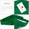image:imageSun Visor hat Sports 100 Cotton amp Pigment Quick Adjust Strap Closure SunProtect Golf Men Women Visor Cap1 Kelly Green